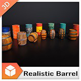 Barrel - Realistic 4K Mesh Bundle Vol.01