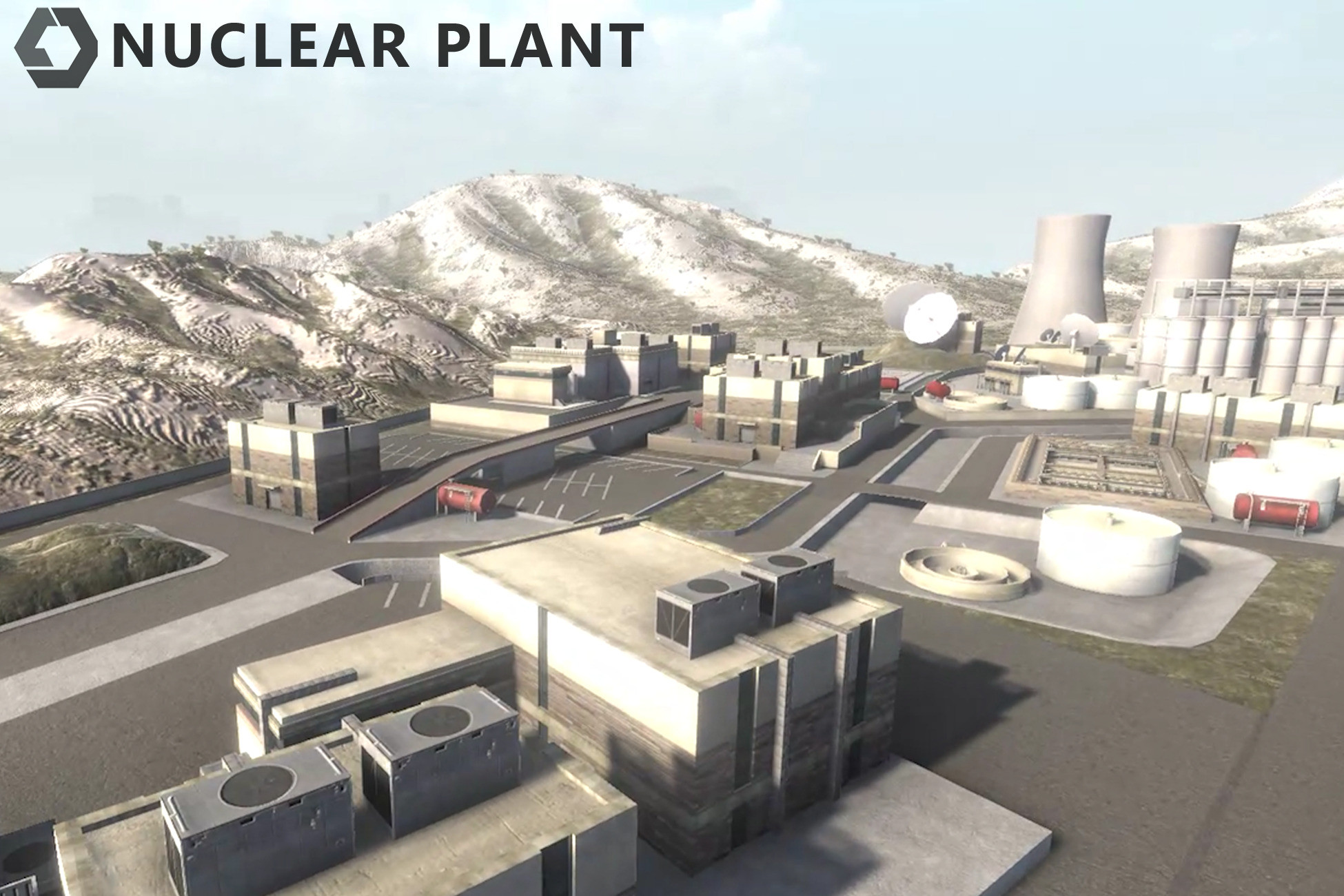 Nuclear Power Plant (suitable for VR and Mobile)