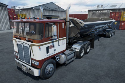 80s cabover sidedump trailer