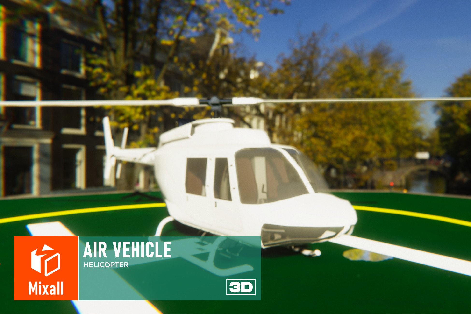 Air vehicle helicopter 3D 飞机 Unity Asset Store