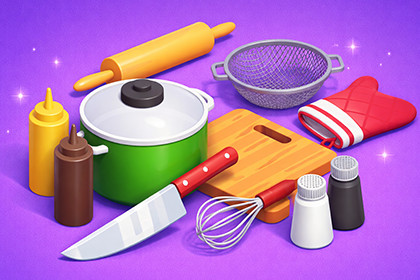 Kitchen Tools Pack - Cartoon