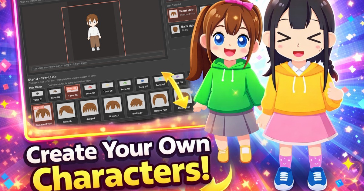 Vector Character Creator Kit 2D | 2D 角色 | Unity Asset Store