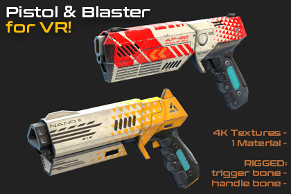Pistol & Blaster for VR