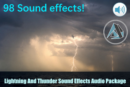Lightning And Thunder Sound Effects Audio Package