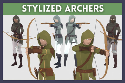 Stylized Archers Pack - Animated Characters (Male & Female)