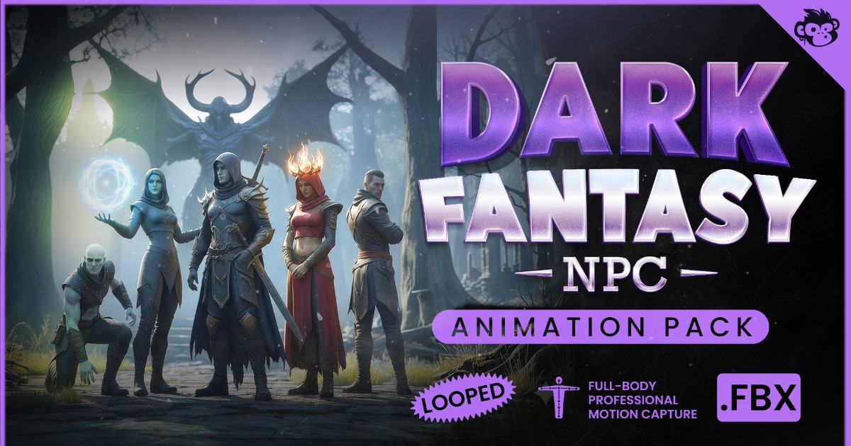 Dark Fantasy NPC Animation Pack | 3D Animations | Unity Asset Store