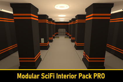Modular Sci-Fi Interior Pack - Pro