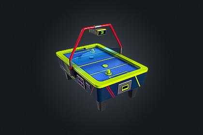 Air Hockey Table V1 – Arcade Game | Game Ready PBR | Built-In & URP Compatible