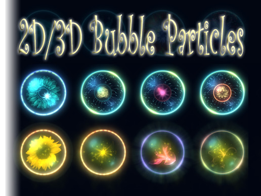 Bubble Texture Unity Bubble Particles 2D/3D | 3D Characters | Unity Asset Store