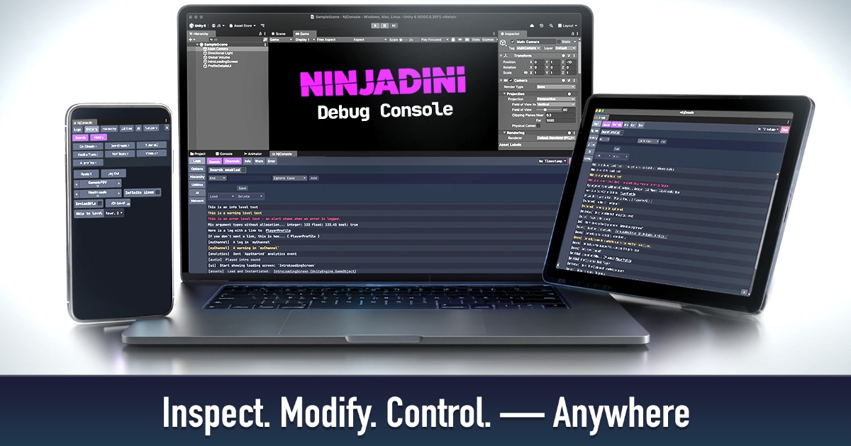 Ninjadini Debug Console | GUI ツール | Unity Asset Store