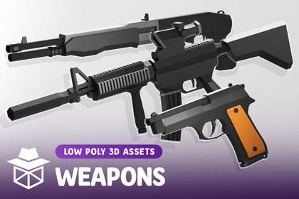 Low Poly Weapons Set