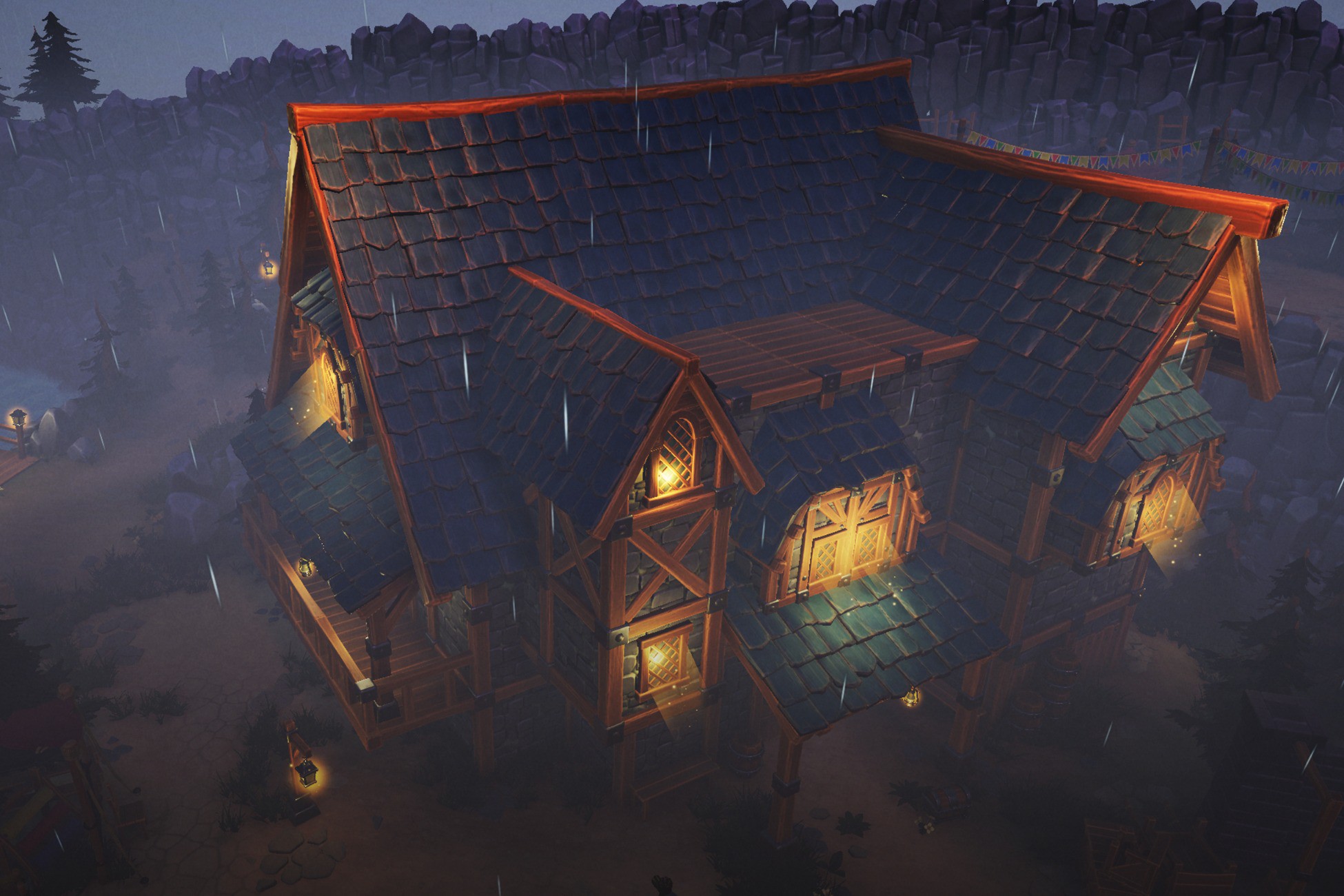 Mega Stylized PBR Environment Pack +500 Assets - Modular Houses, Water Shader