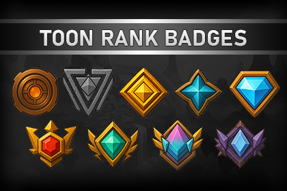 Toony Rank Badges
