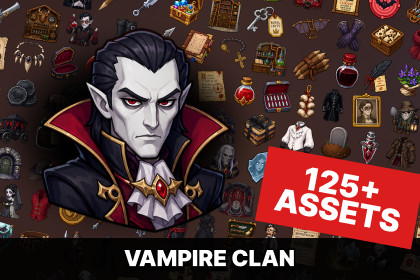 Vampire Clan Gothic Castle Blood Hunt Dark Fantasy Icons Pack
