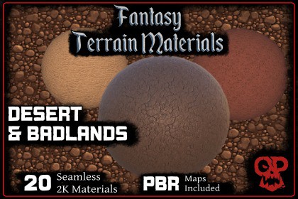 Fantasy Terrain Materials | Desert & Badlands