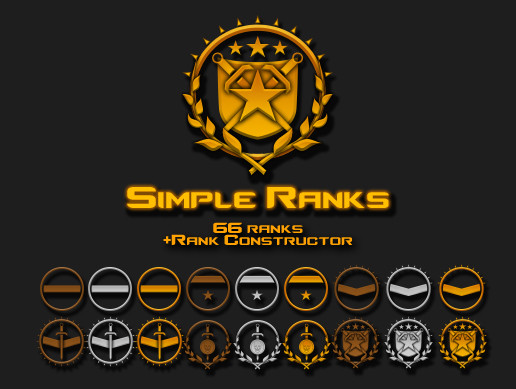Icons Modern Ranks Simple Ranks - Icons Pack | 2D Icons | Unity Asset Store