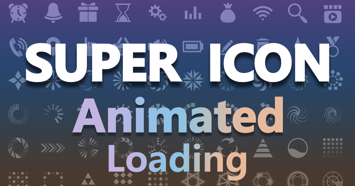 Super Loadicon Super Icon - Animated Loading Pack | 2D Icons | Unity Asset Store