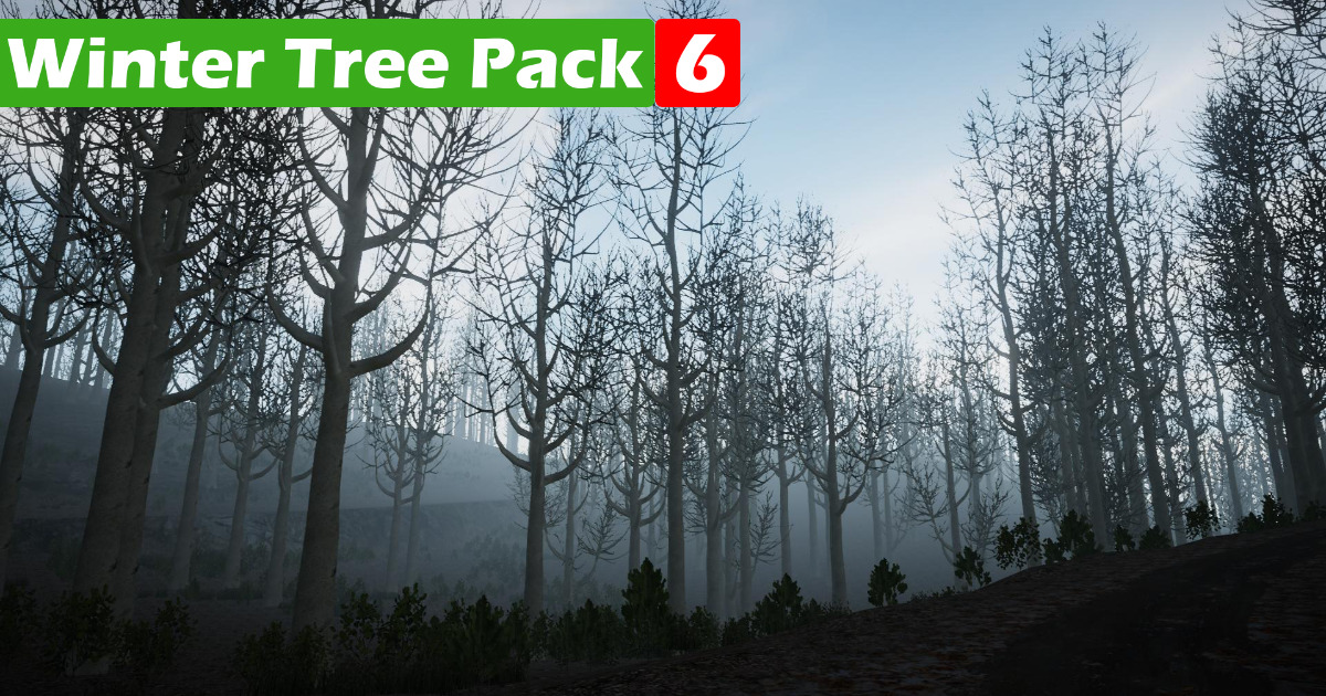 Mobile Winter Tree Pack (6) | 3D Trees | Unity Asset Store