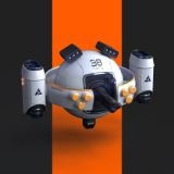 OBLIVION Sphere Drone Low-poly 3D model