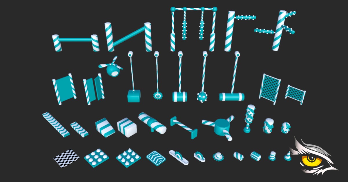 Runner Obstacles Pack | 3D Props | Unity Asset Store