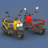 Low-Poly Motorcycle # 8