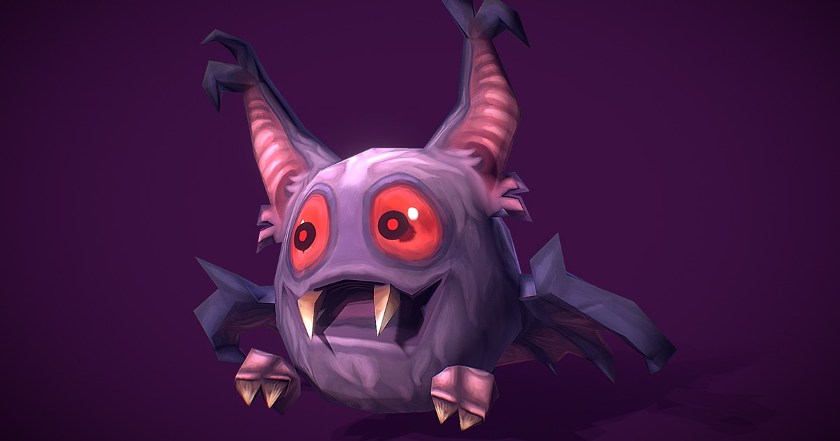 Micro Bat Vlad - Hand Painted | 3D 캐릭터 | Unity Asset Store