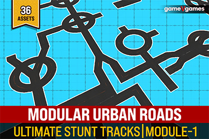 Modular Urban Roads | Ultimate Stunt Tracks [Module-1]