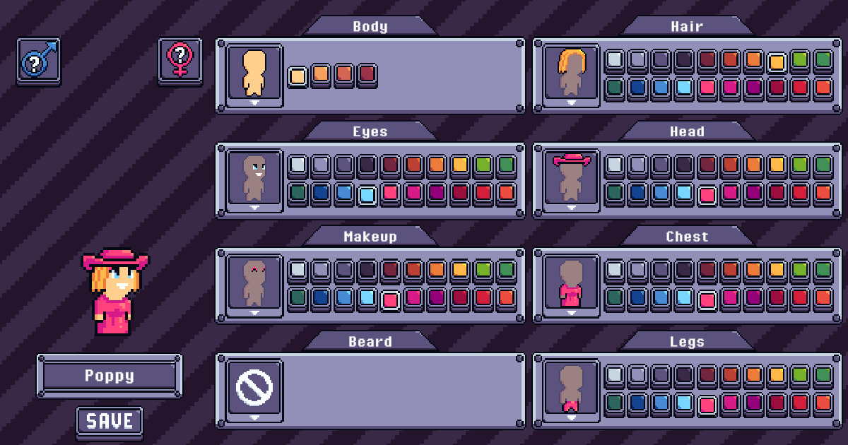 Pixel Character Maker | 2D Characters | Unity Asset Store