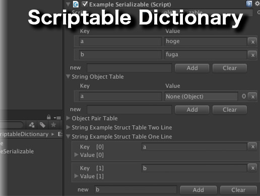 Scriptable Dictionary