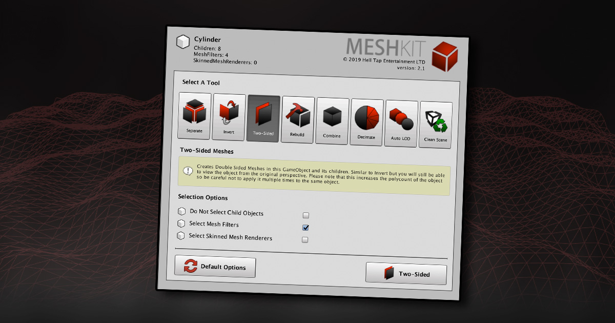 how do i find mesh on separation studio