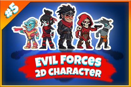 Evil Force 2D Animated Character