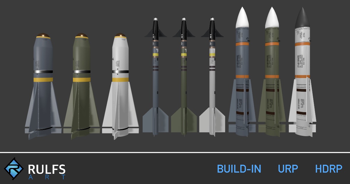 Missiles_Pack_01 | 3D Weapons | Unity Asset Store