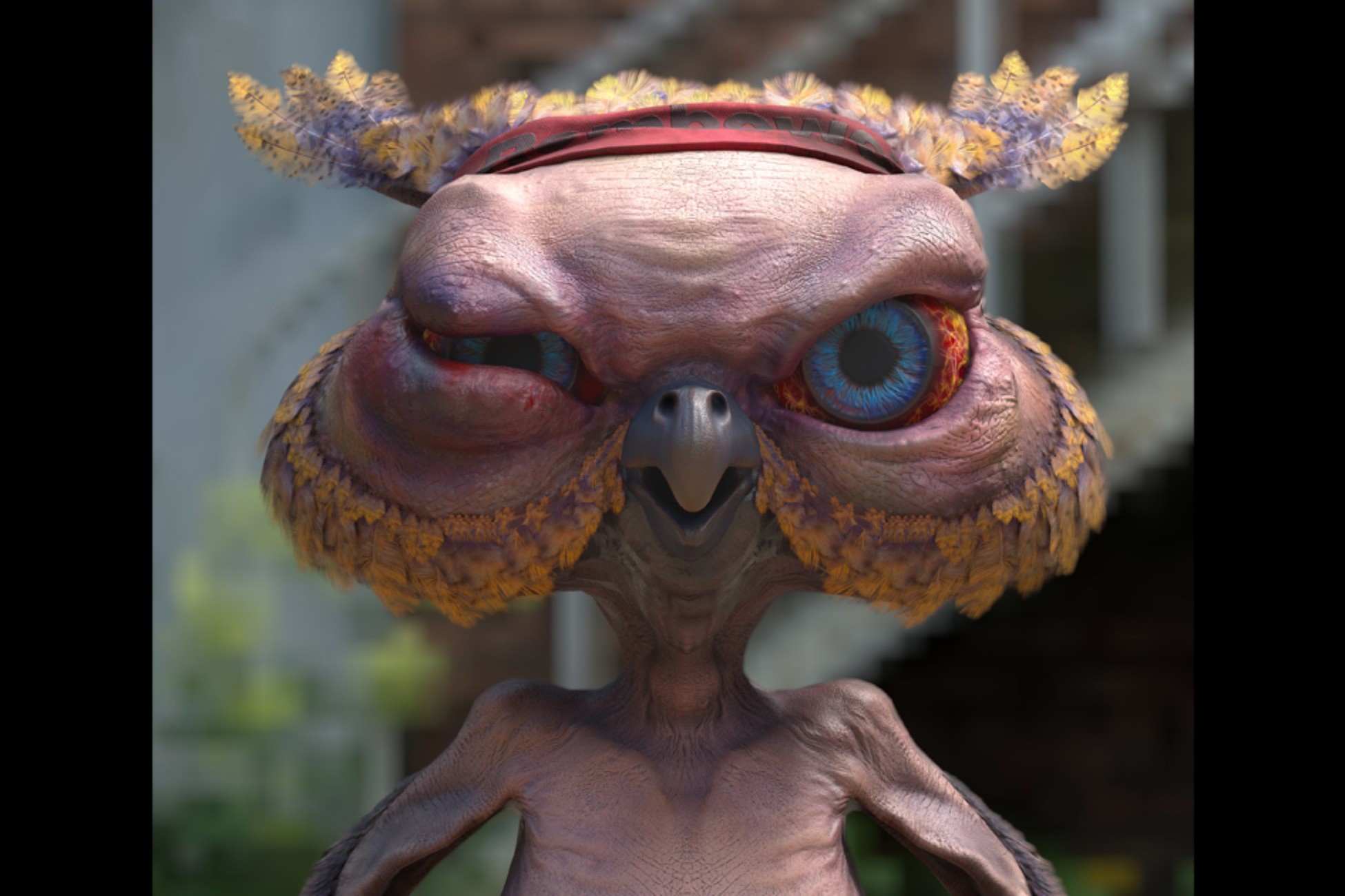 Funny Cartoon Owl
