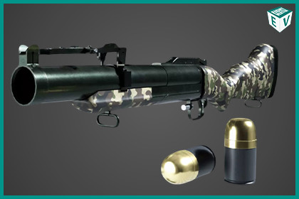Grenade Launcher 02 Military Green URP HDRP Textures