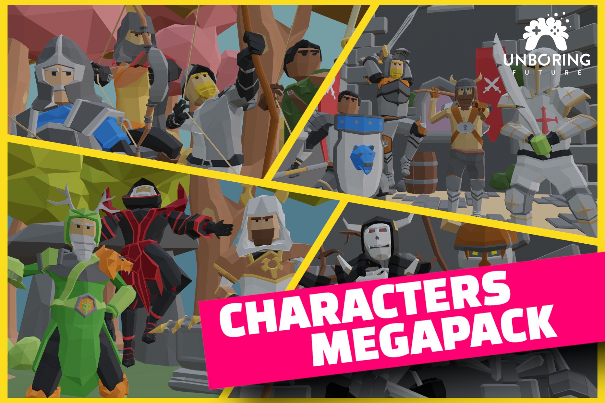 LOW POLY CHARACTERS MEGAPACK BUNDLE - Animated | Characters | Unity ...