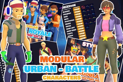Stylized Characters Urban and Battle Royale Vol 2