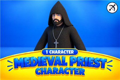 Medieval Priest - Stylized Character