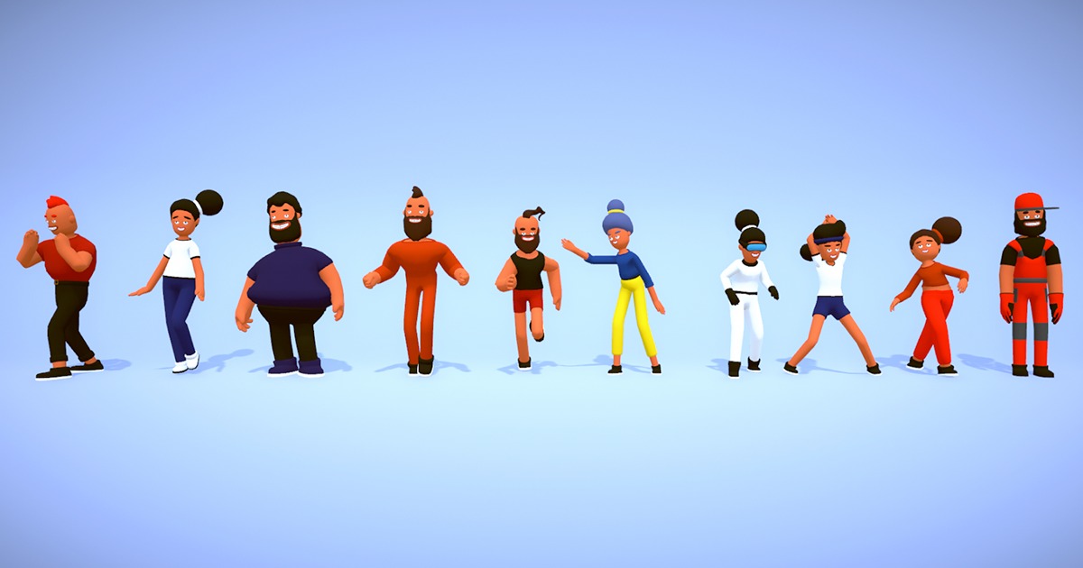 3D Stylized Characters Pack 5 | 3D 人形角色 | Unity Asset Store