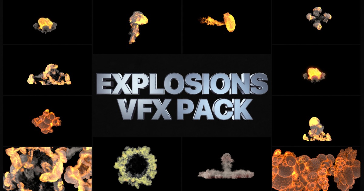 Explosion Texture Ui Explosions Pack (08.02) | 2D Textures & Materials | Unity Asset Store