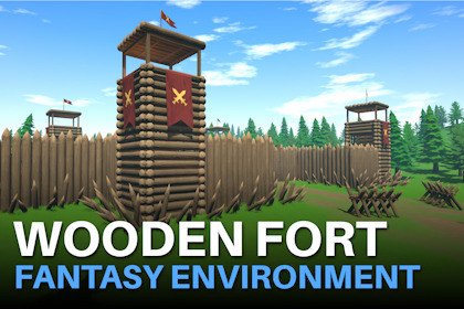 Wooden Fort - Stylized Fantasy Environment