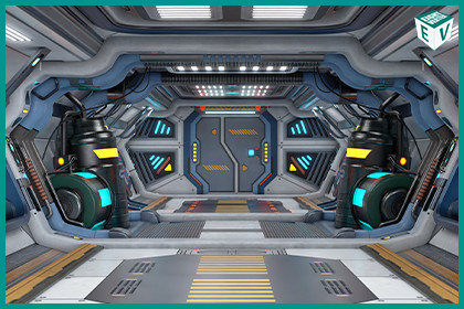 Sci Fi Corridor 02 URP HDRP Textures