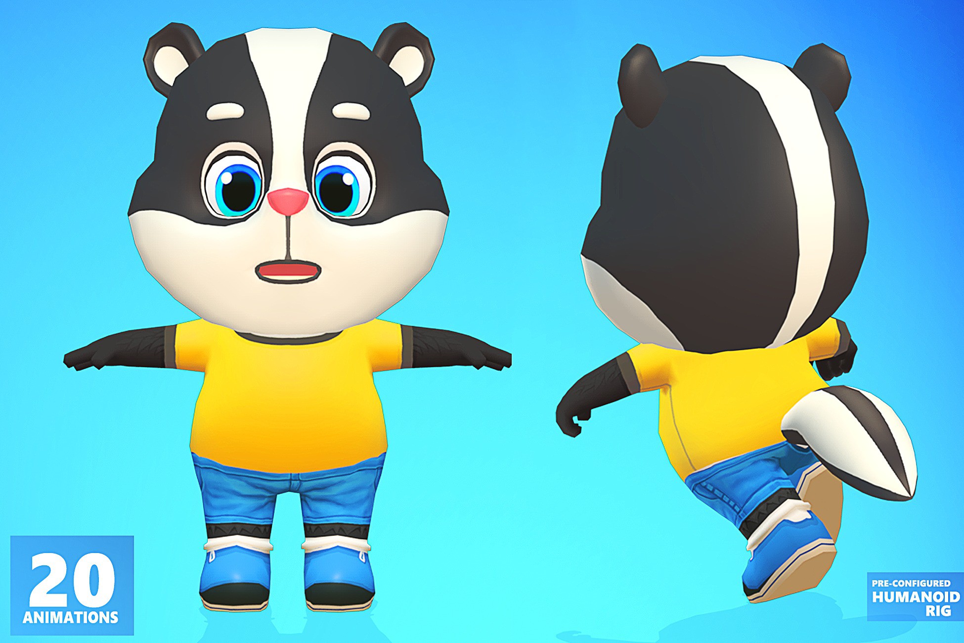 Skunk Animated | Characters | Unity Asset Store
