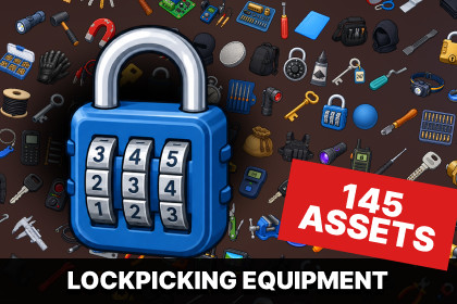 Locksmith Lock Picking Keys Access Control Security Tools Icons Pack