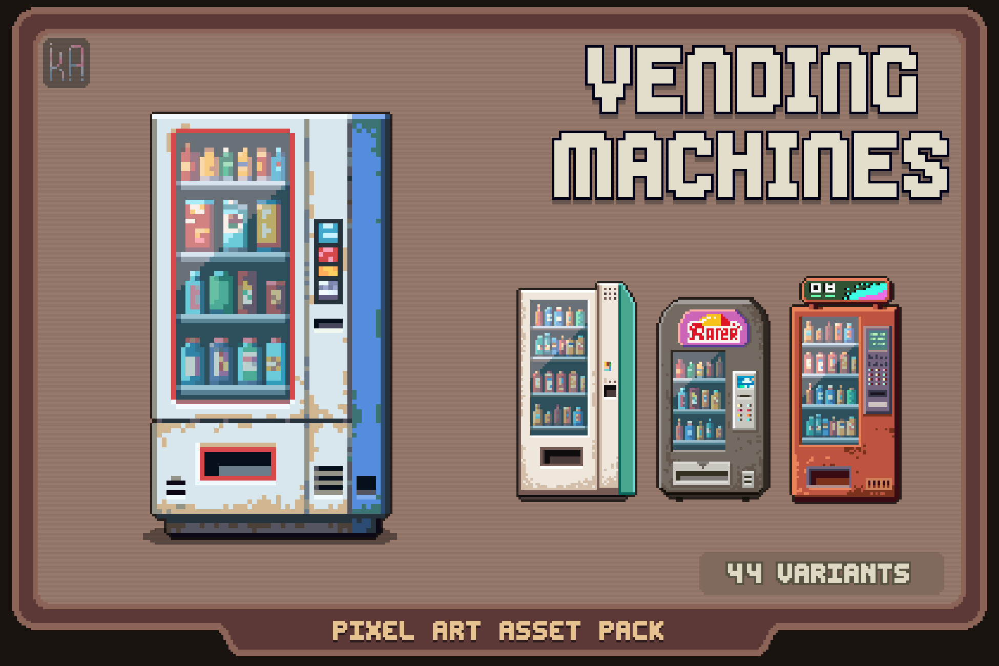Pixel Art - Vending Machines Pack | 2D Environments | Unity Asset Store