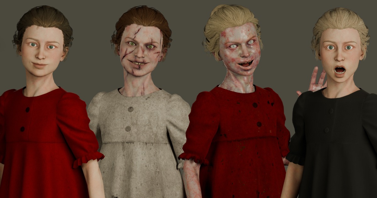School Girl Pack | Characters | Unity Asset Store