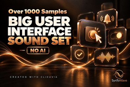 Big User Interface Sound Set – NO AI