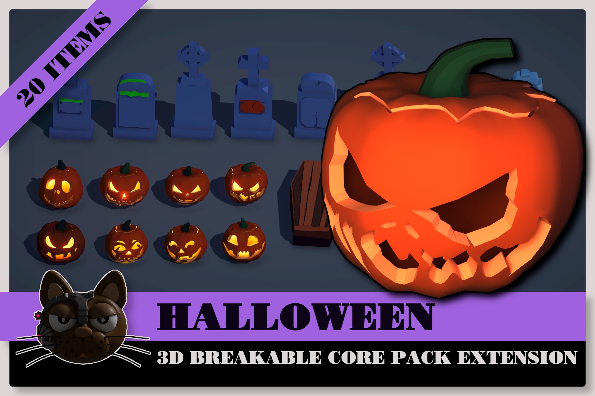Halloween for 3D Breakables Core Pack | 3D Props | Unity Asset Store
