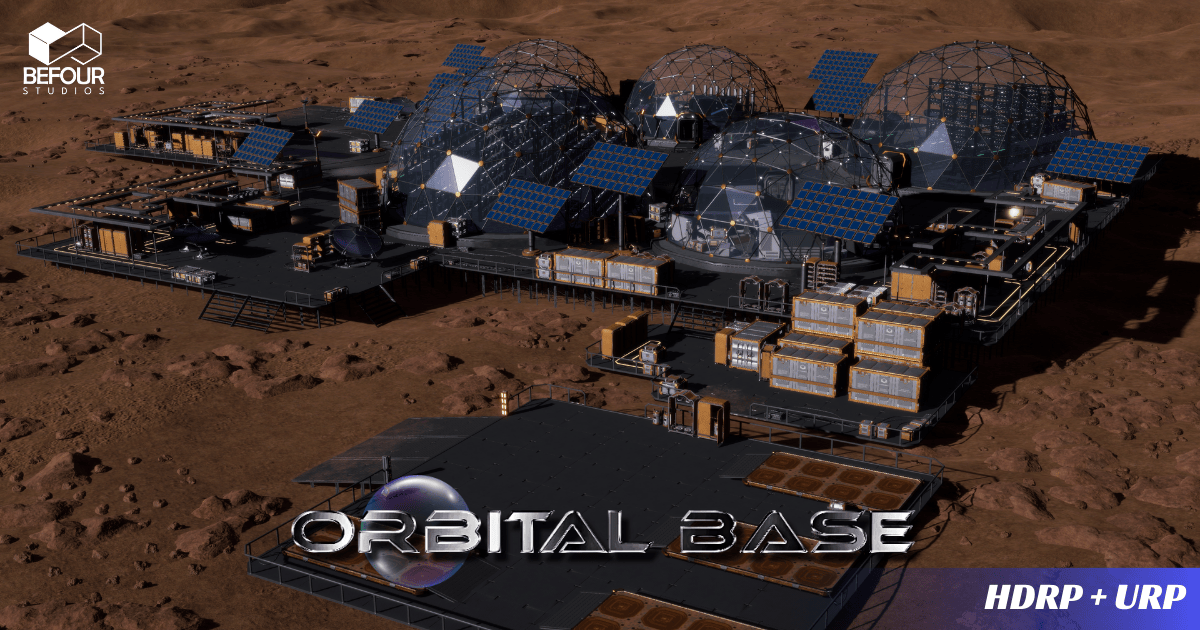 Base Unity Environment Orbital Base Environment (Sci-Fi Space) | 3D Sci-Fi | Unity Asset Store