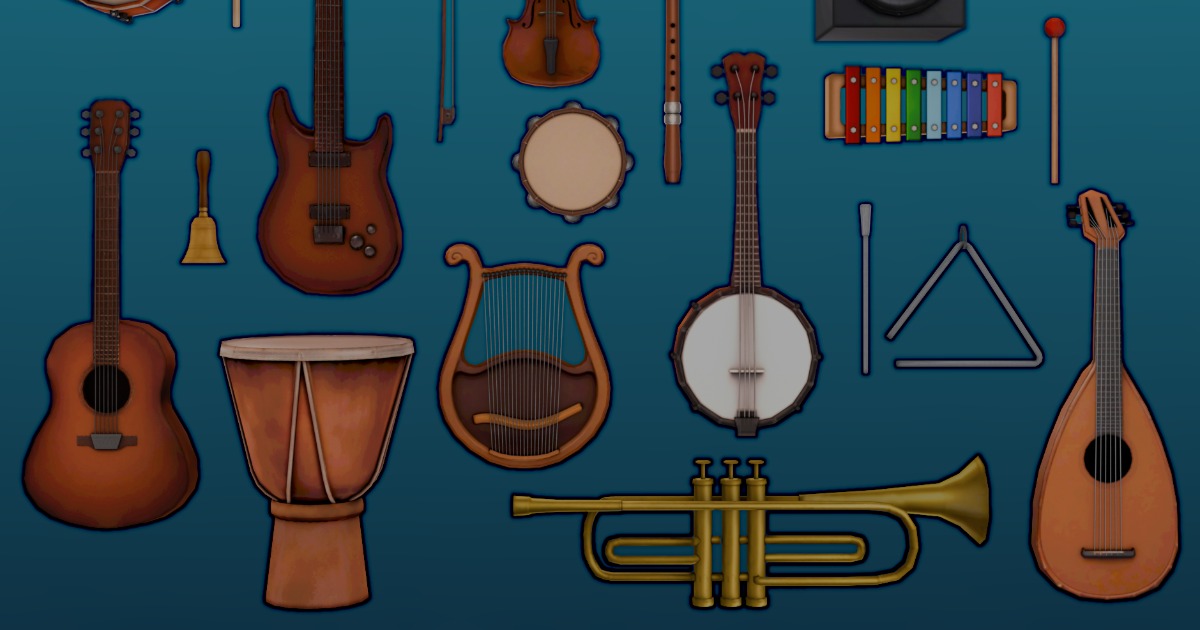 Musical Instruments Package | 3D Props | Unity Asset Store