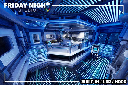 Futuristic Laboratory Environment - Modular Sci-Fi Interior Level